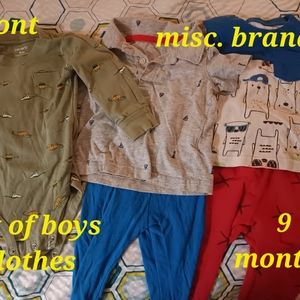 Lot of baby boys misc. Clothes